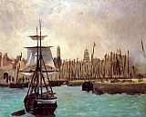 Edouard Manet Canvas Paintings - The Port of Calais